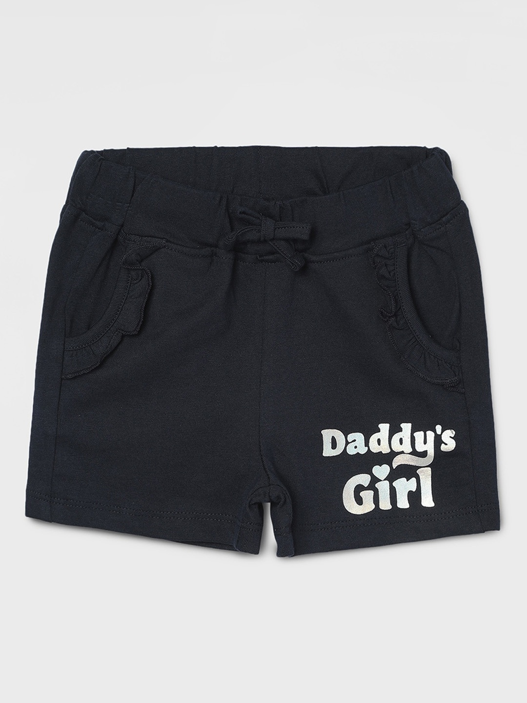

Juniors by Lifestyle Girls Typography Printed Pure Cotton Shorts, Blue
