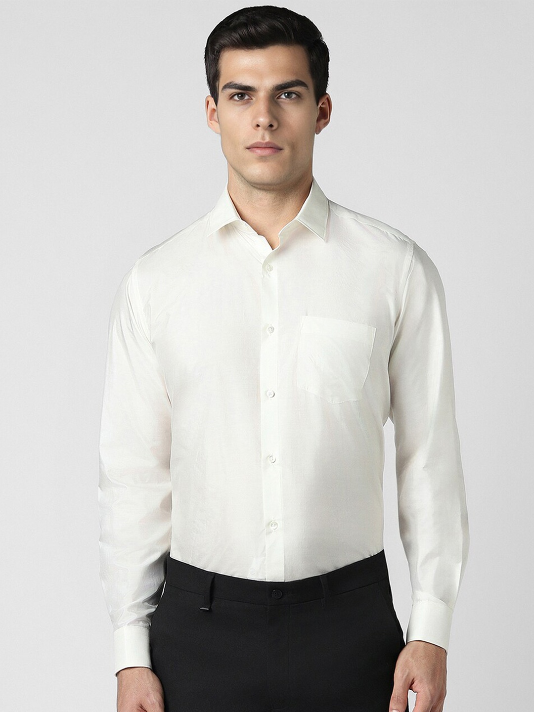 

Van Heusen Men Opaque Formal Shirt, White