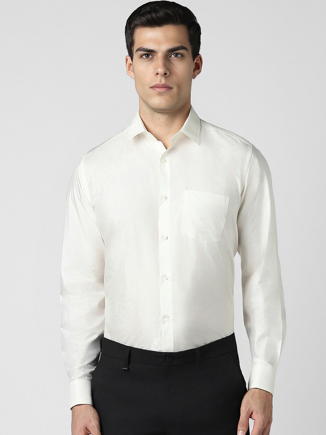 

Van Heusen Men Opaque Formal Shirt, White