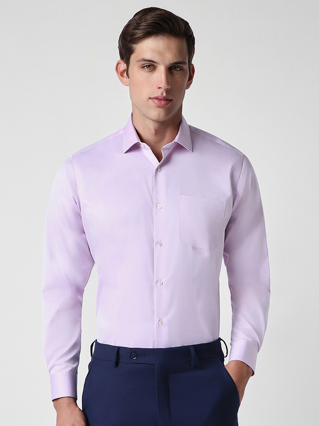 

Van Heusen Men Opaque Formal Shirt, Purple