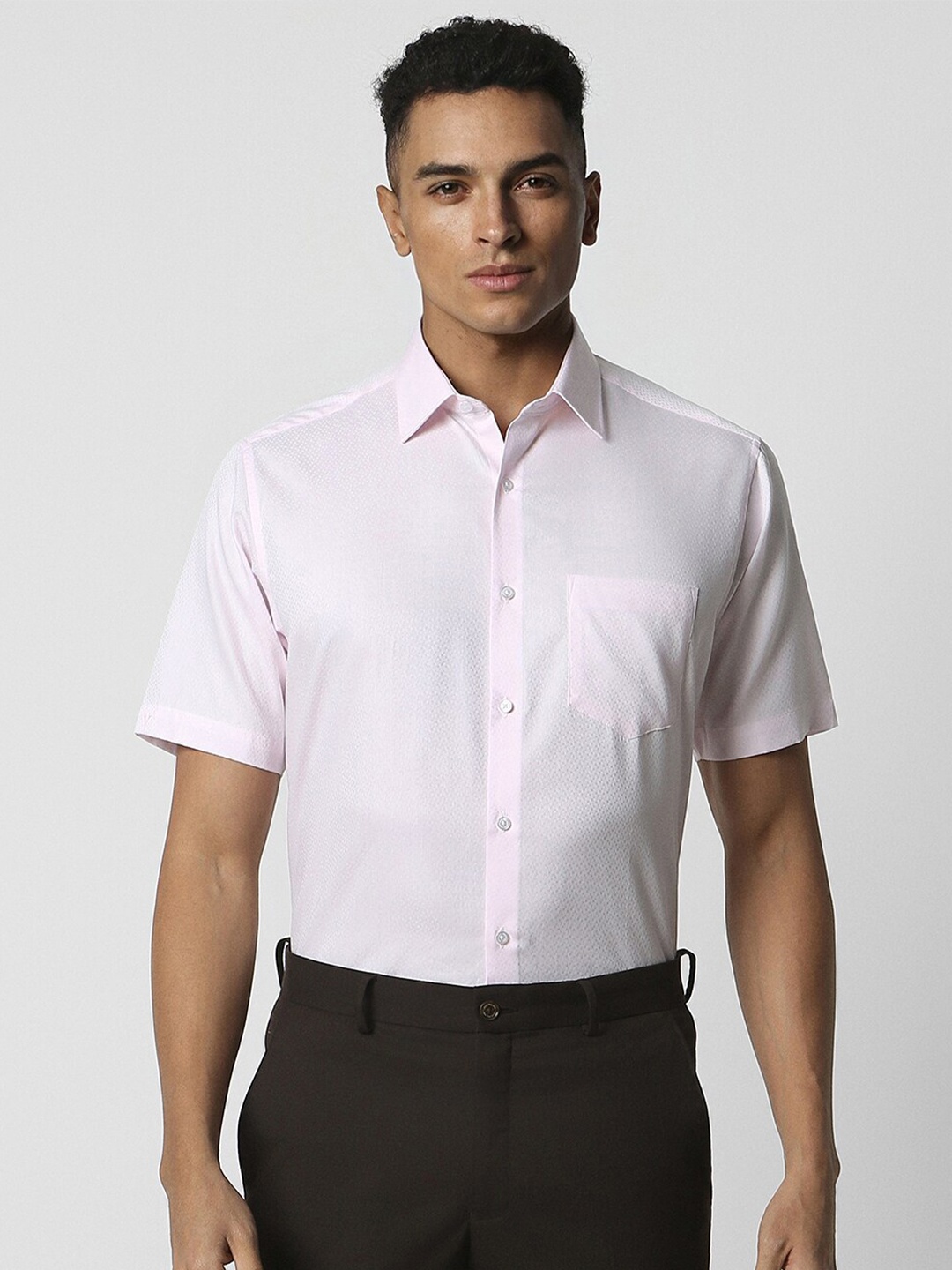 

Van Heusen Men Opaque Party Shirt, Pink