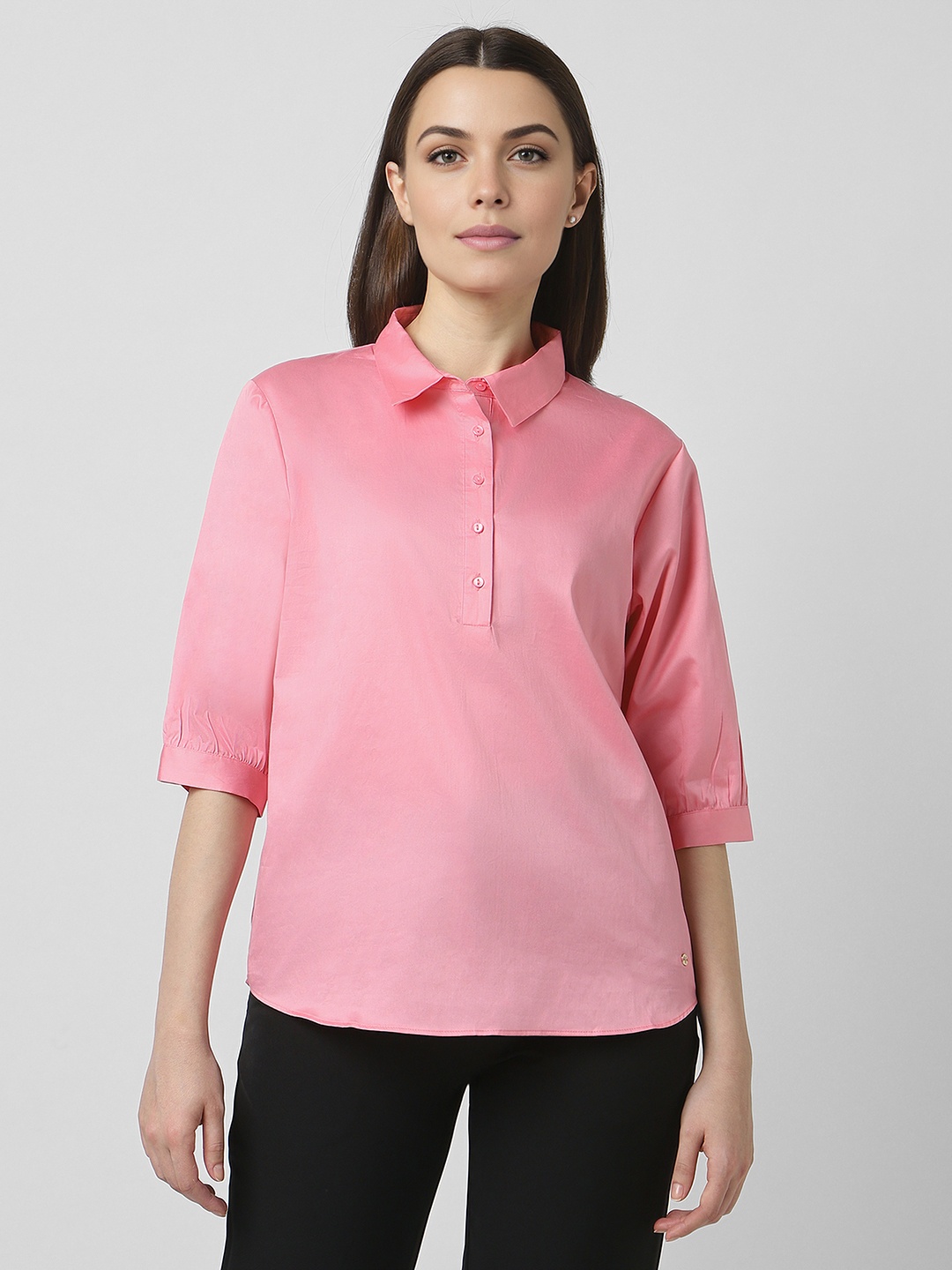 

Van Heusen Woman Women Opaque Formal Shirt, Pink