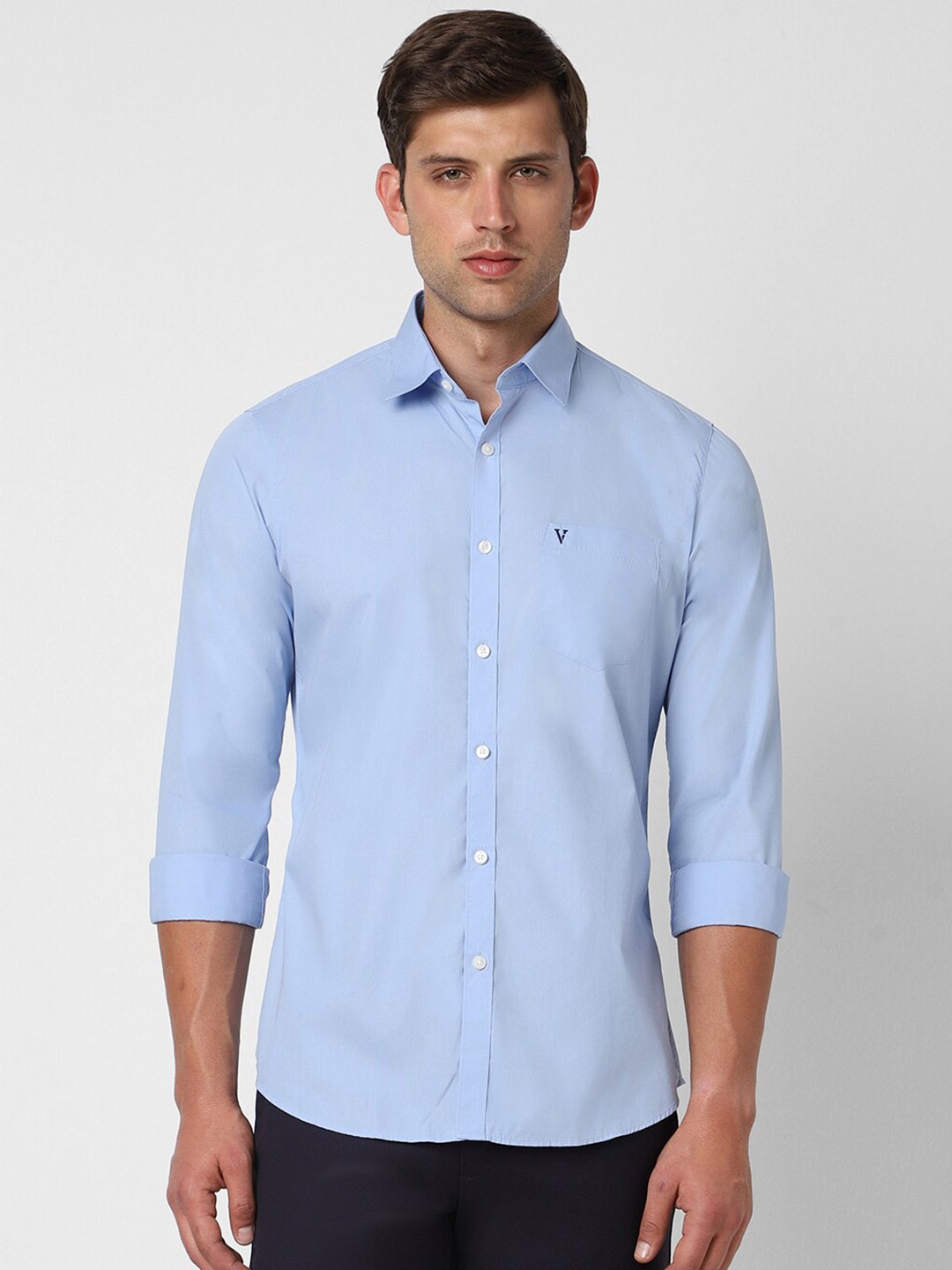 

Van Heusen Sport Men Slim Fit Opaque Casual Shirt, Blue