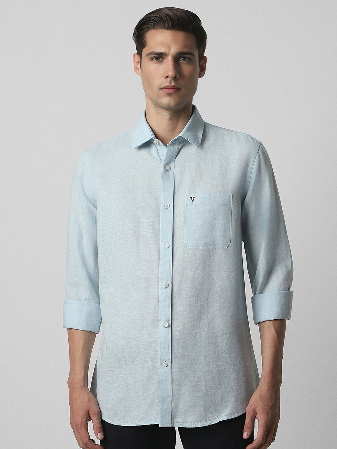 

Van Heusen Sport Men Slim Fit Opaque Casual Shirt, Blue