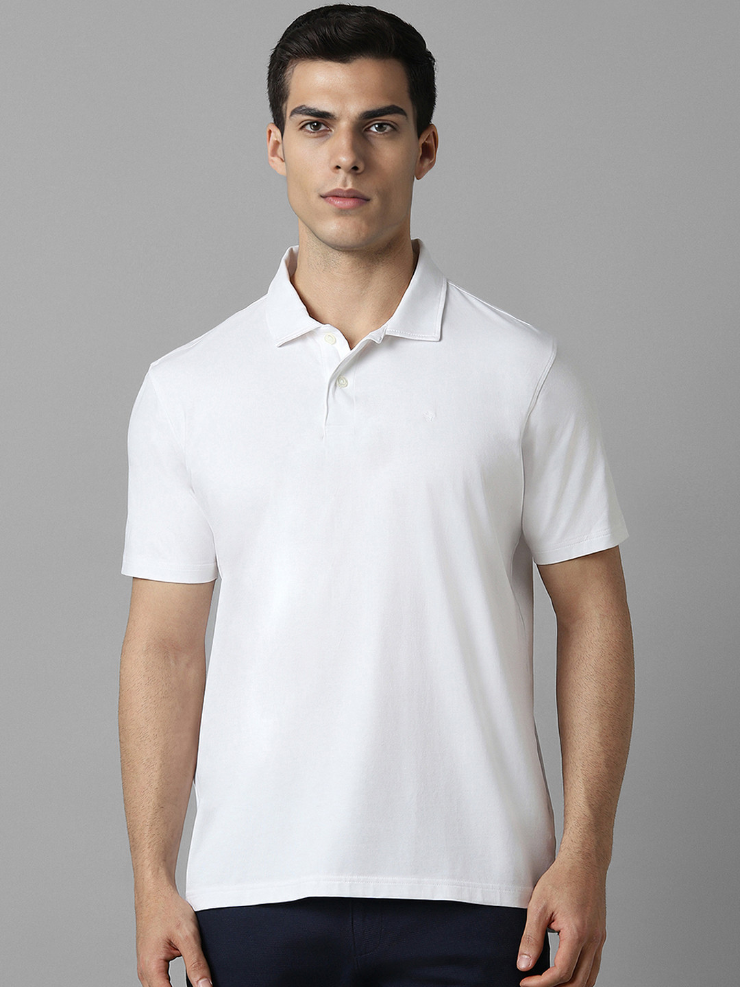 

Louis Philippe Men Polo Collar Pockets T-shirt, White