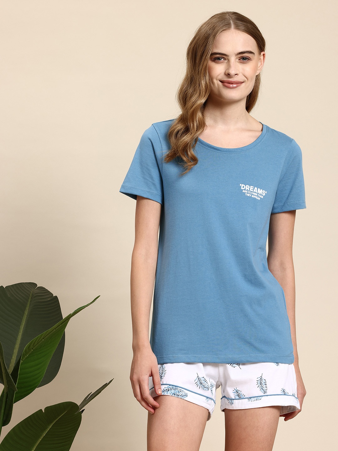

Mast & Harbour Printed Shorts Set, Blue