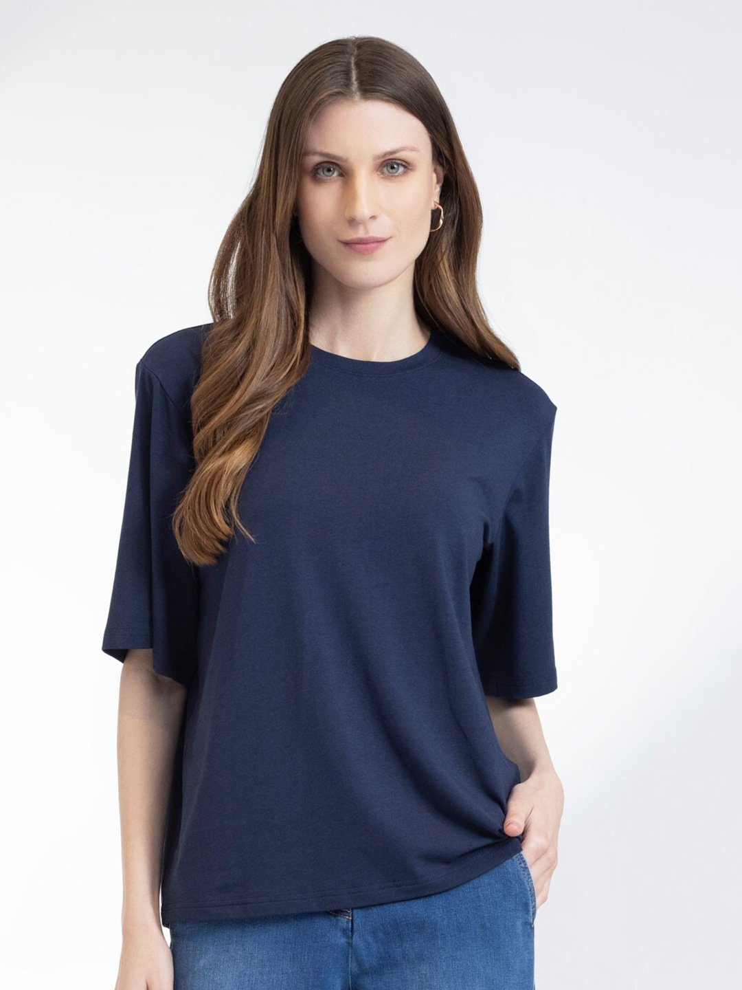 

B.Copenhagen Women Pockets T-shirt, Navy blue