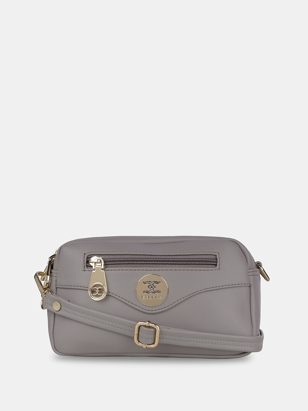 

ESBEDA Boxy Shape Structured Sling Bag, Grey