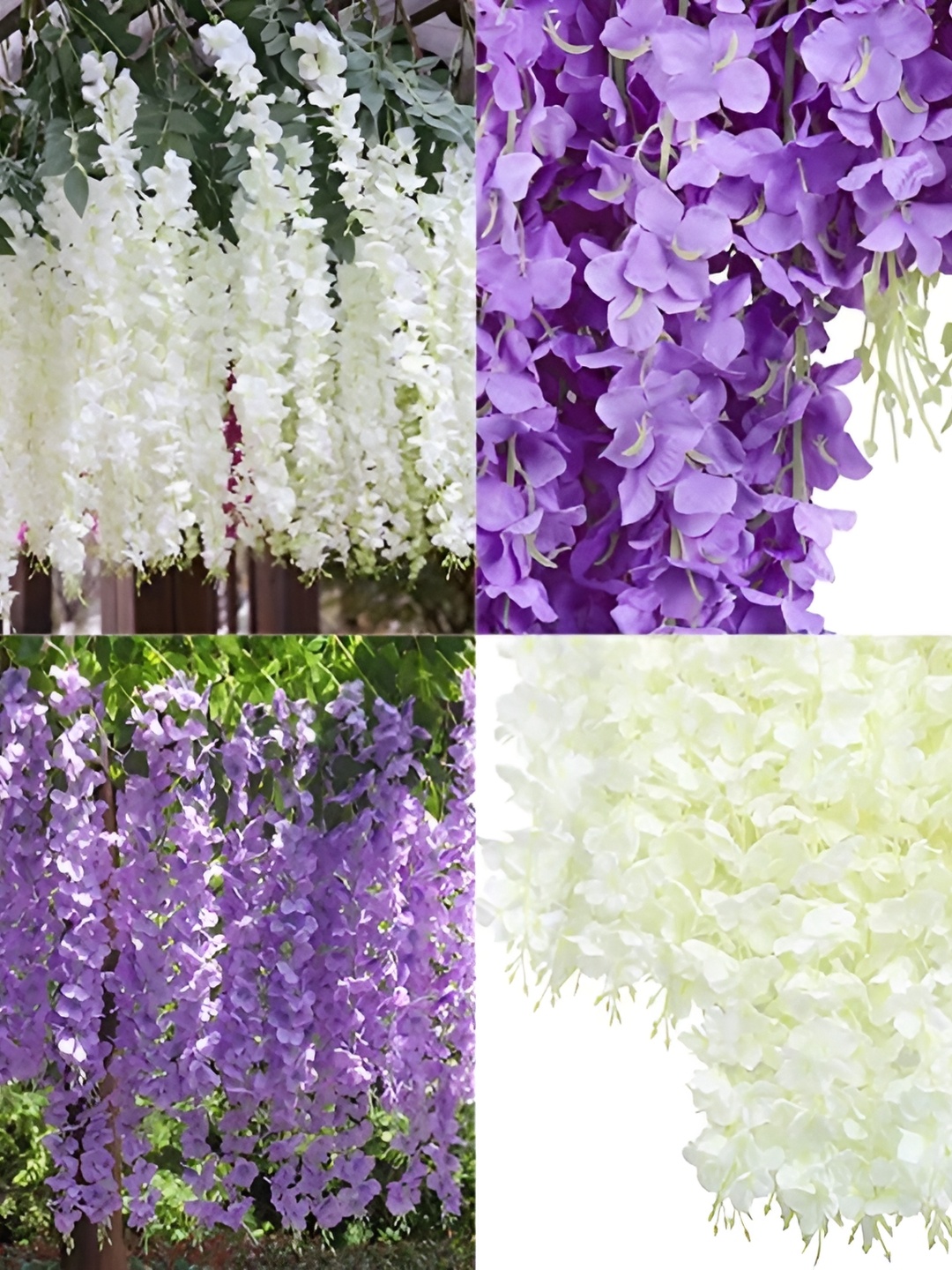 

WELL ART GALLERY Multicoloured 10 Pieces Hanging Blossom Artificial Flower, Multi