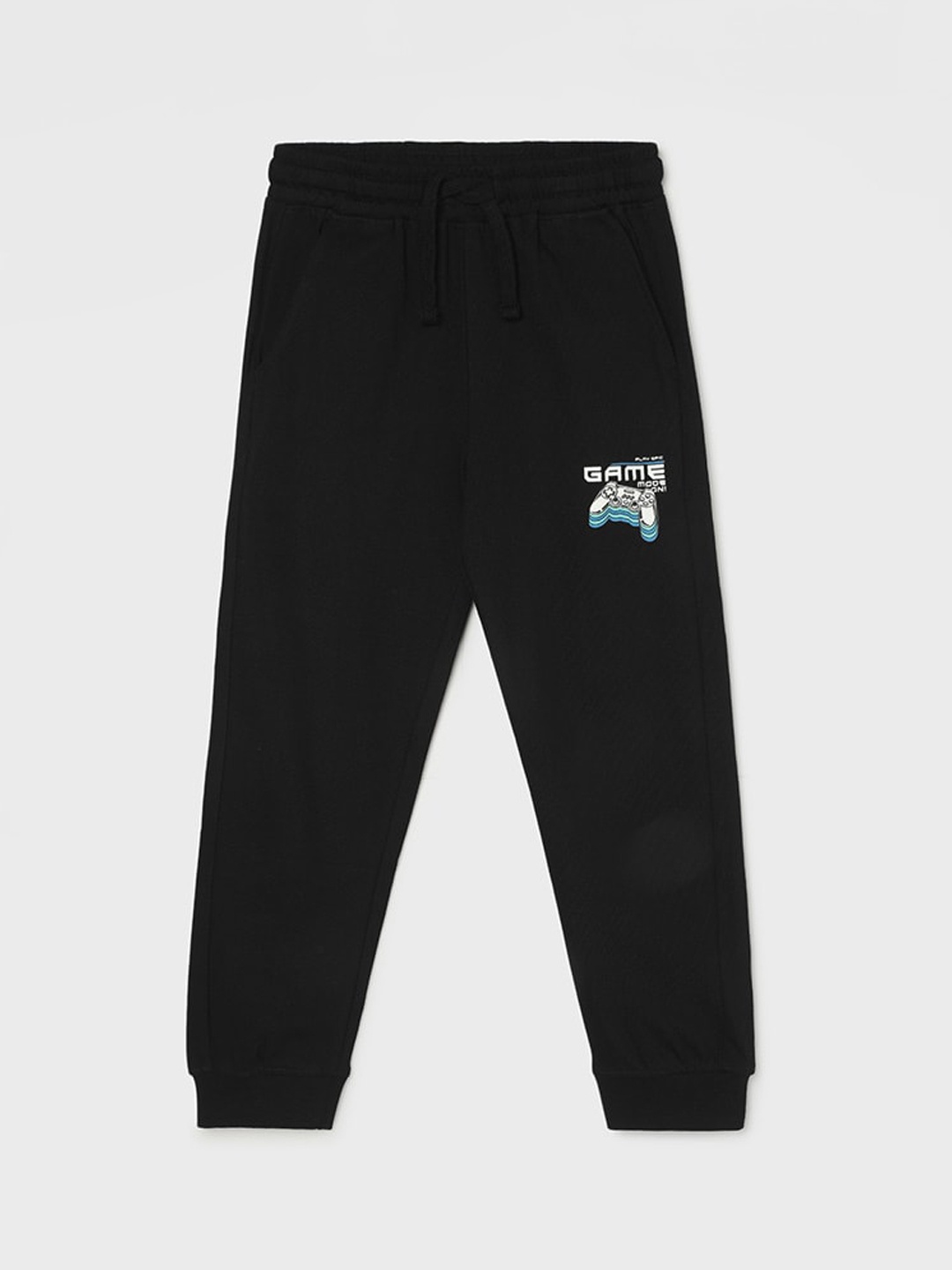 

Fame Forever by Lifestyle Boys Pure Cotton Mid-Rise Joggers, Black