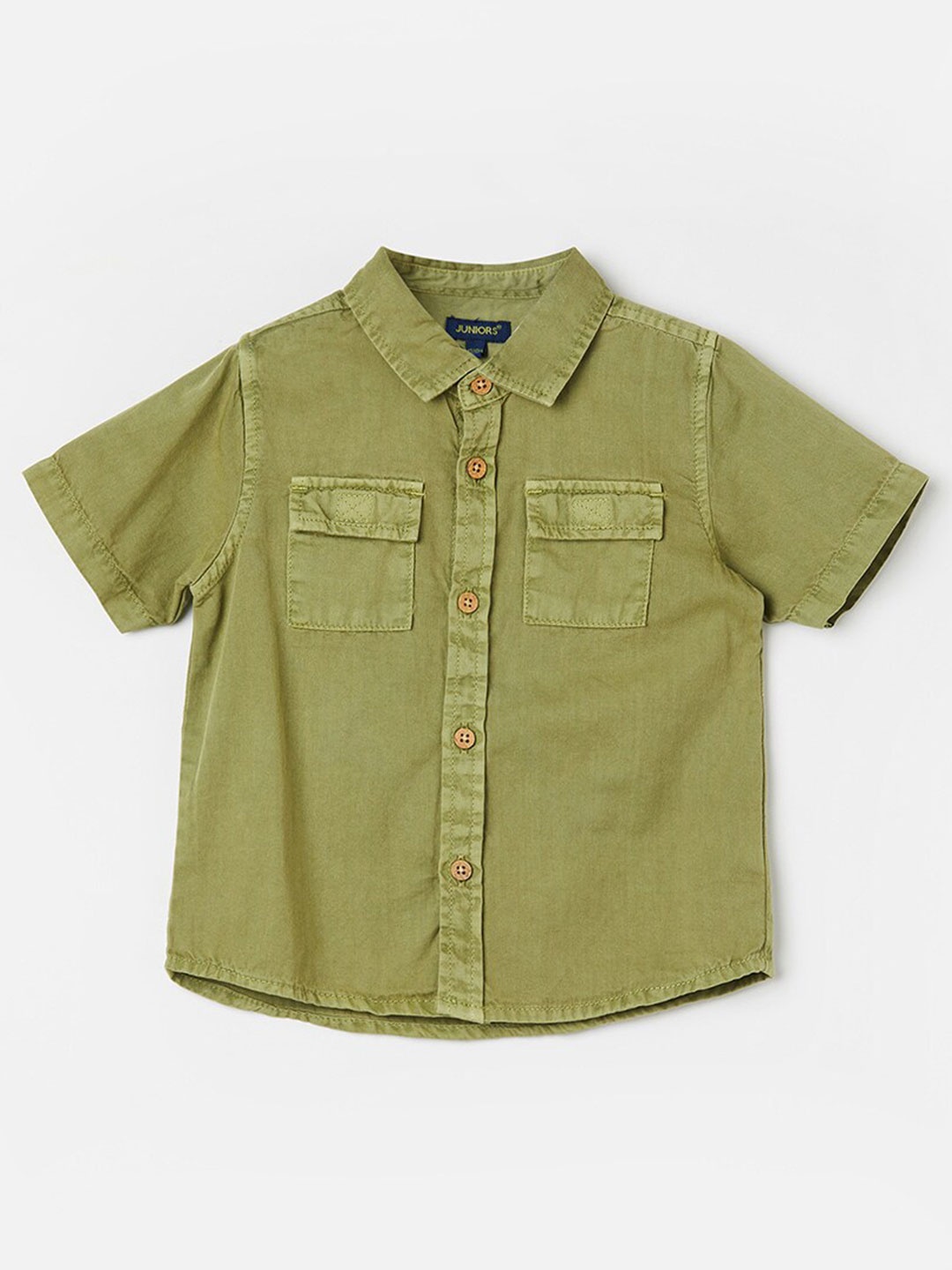 

Juniors by Lifestyle Boys Opaque Casual Shirt, Olive