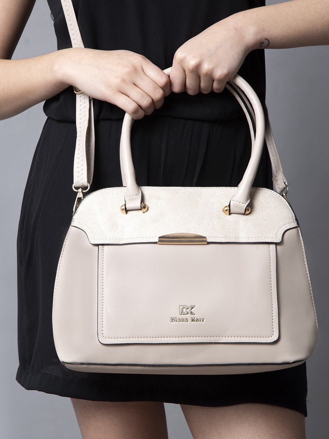 

Diana Korr Structured Handheld Bag, White