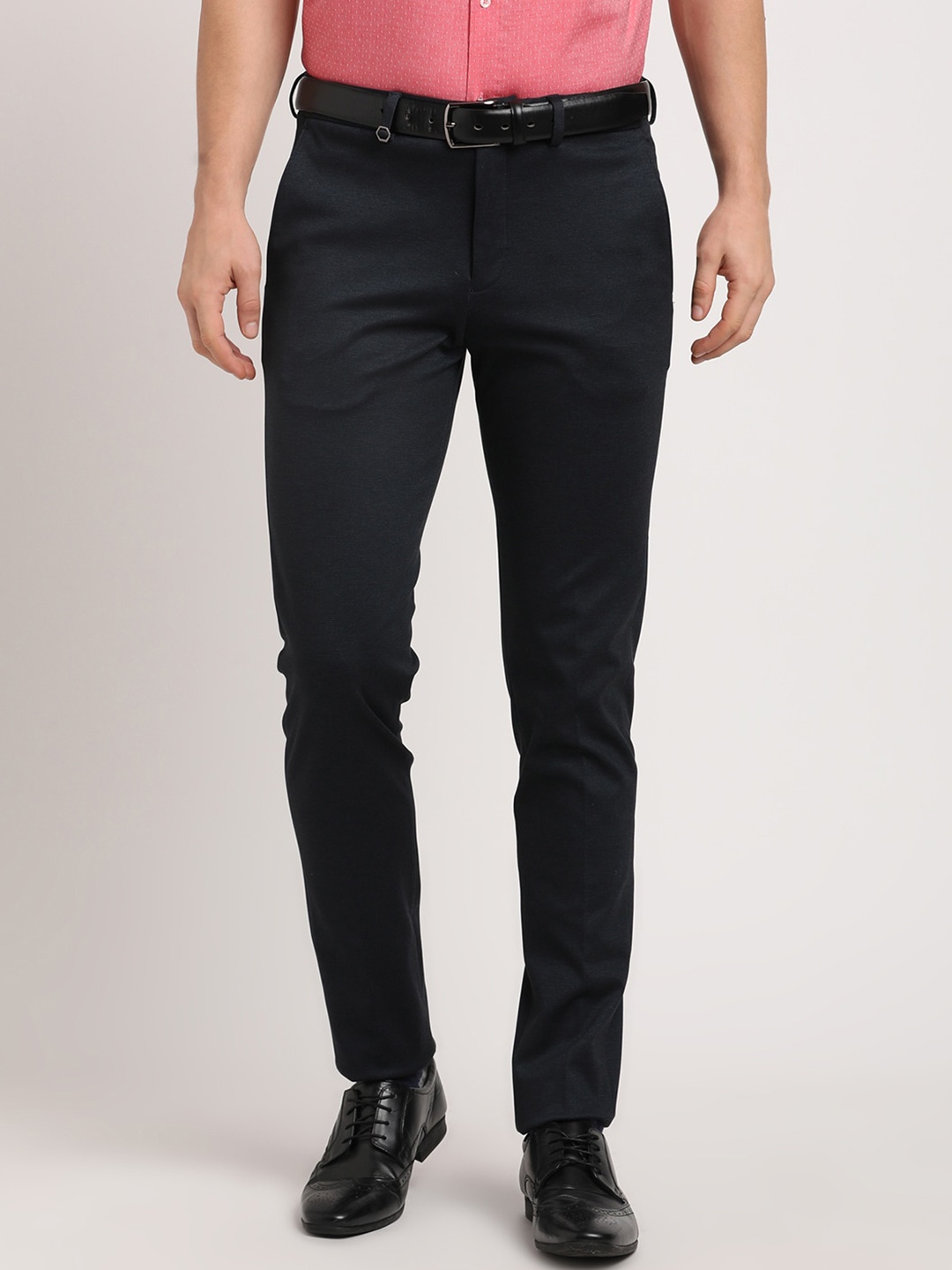 

Turtle Men Classic Skinny Fit Trousers, Black