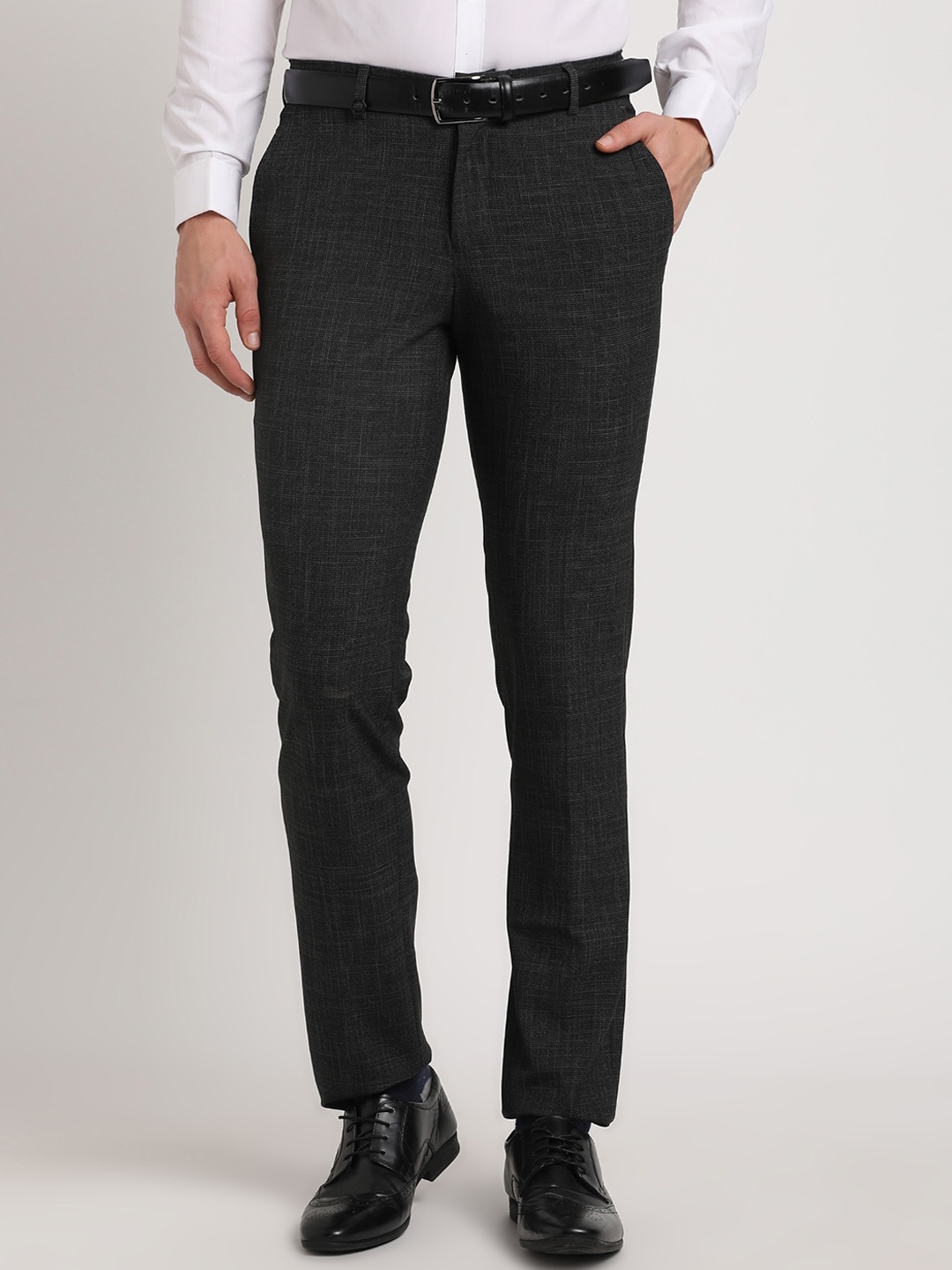 

Turtle Men Tailored Skinny Fit Trousers, Grey