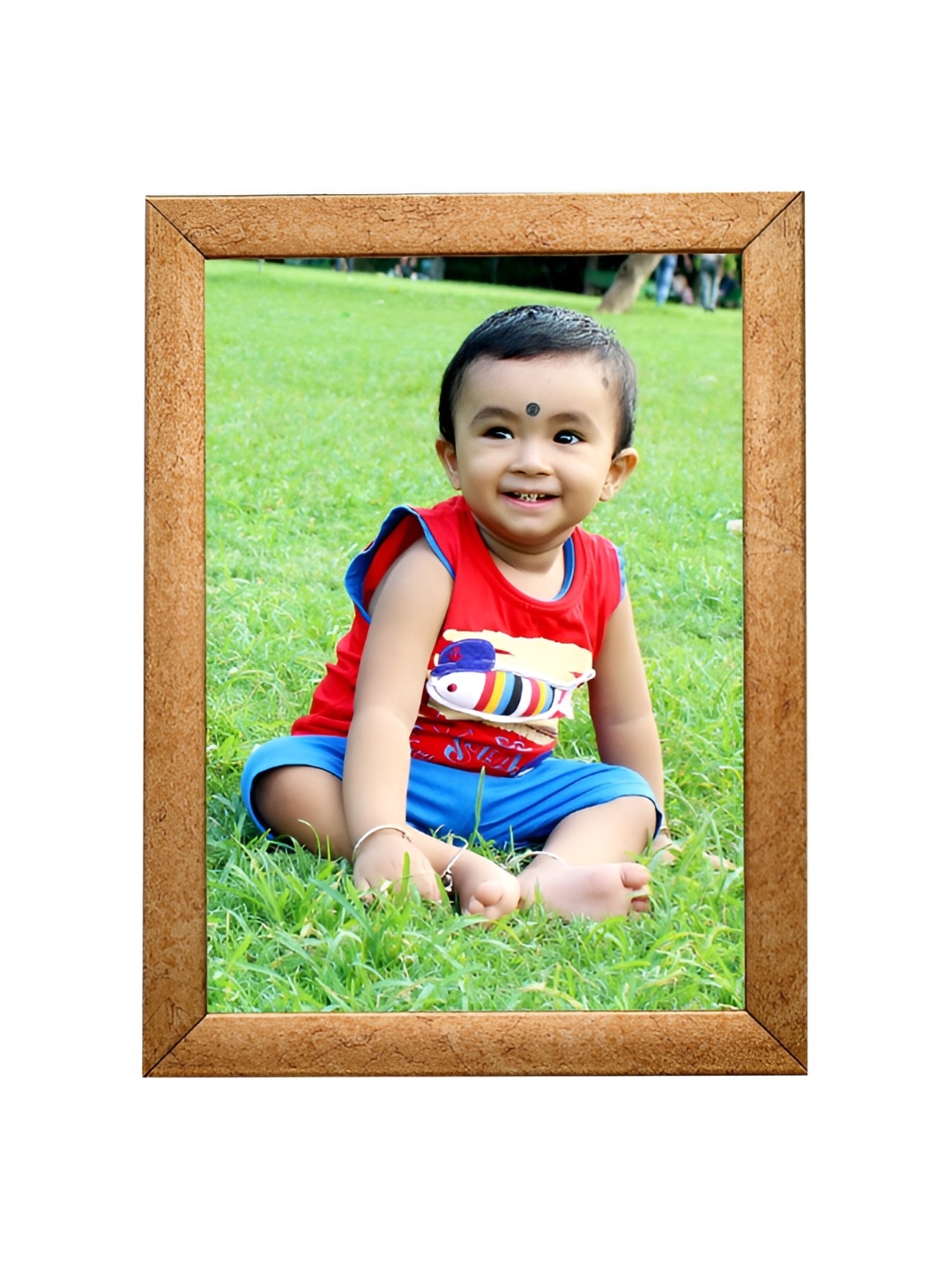 

KDM HOME DECOR Brown Rectangle Wooden Table Wall Frame