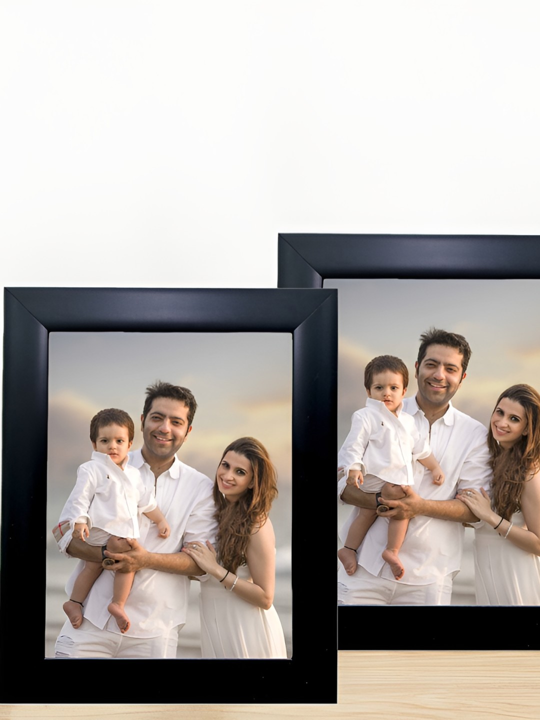 

KDM HOME DECOR Black 2 Pieces Wooden Wall Photo Frames