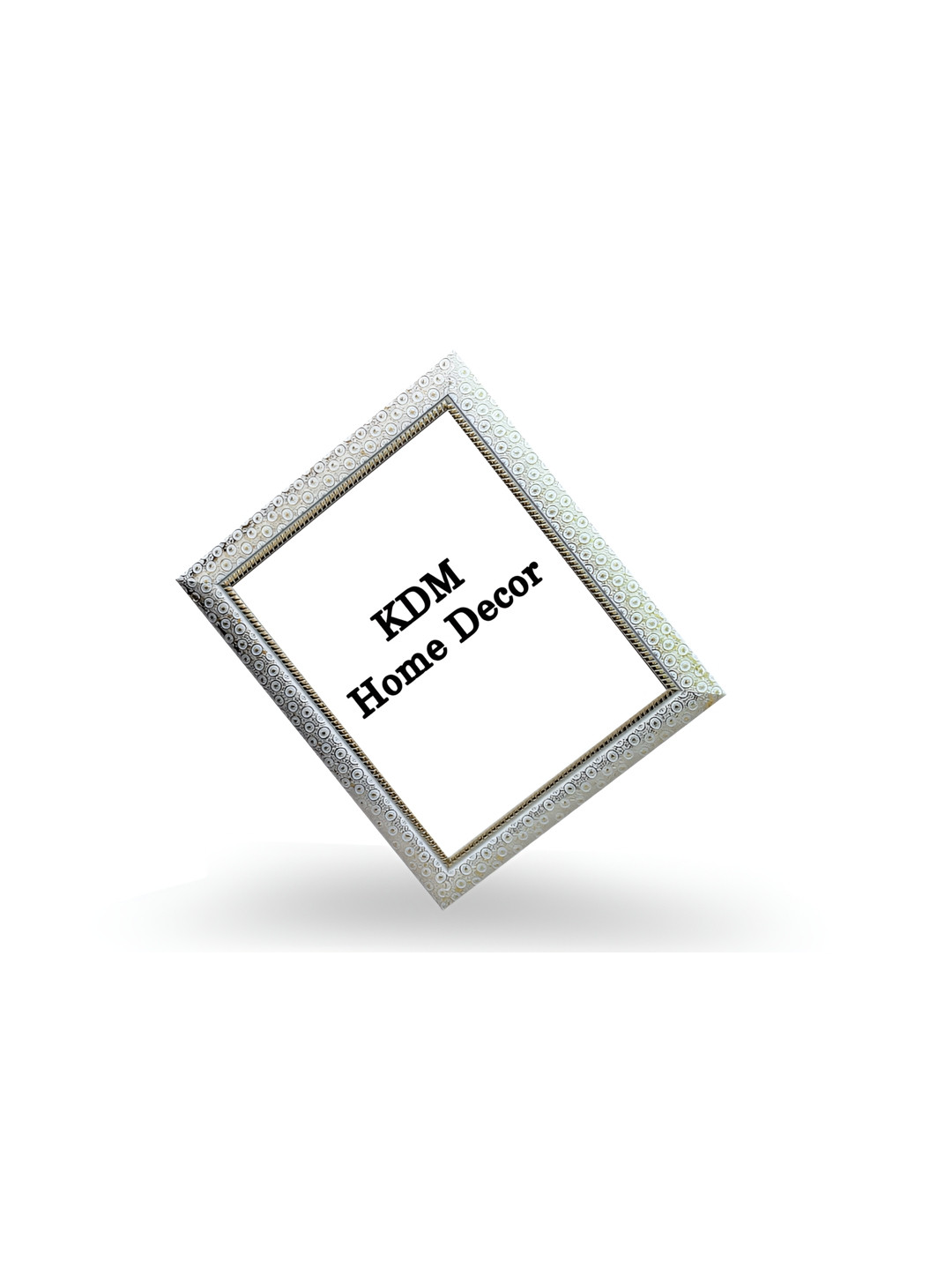 

KDM HOME DECOR Off White & Gold-Toned Wooden Wall Photo Frames