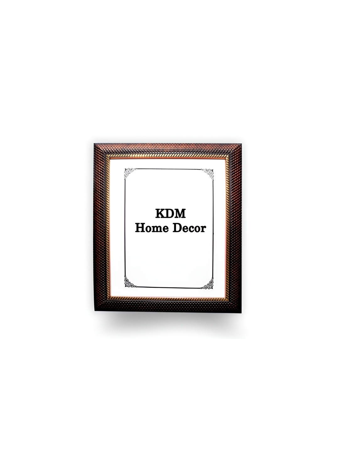 

KDM HOME DECOR Brown & White Wooden Wall Photo Frames