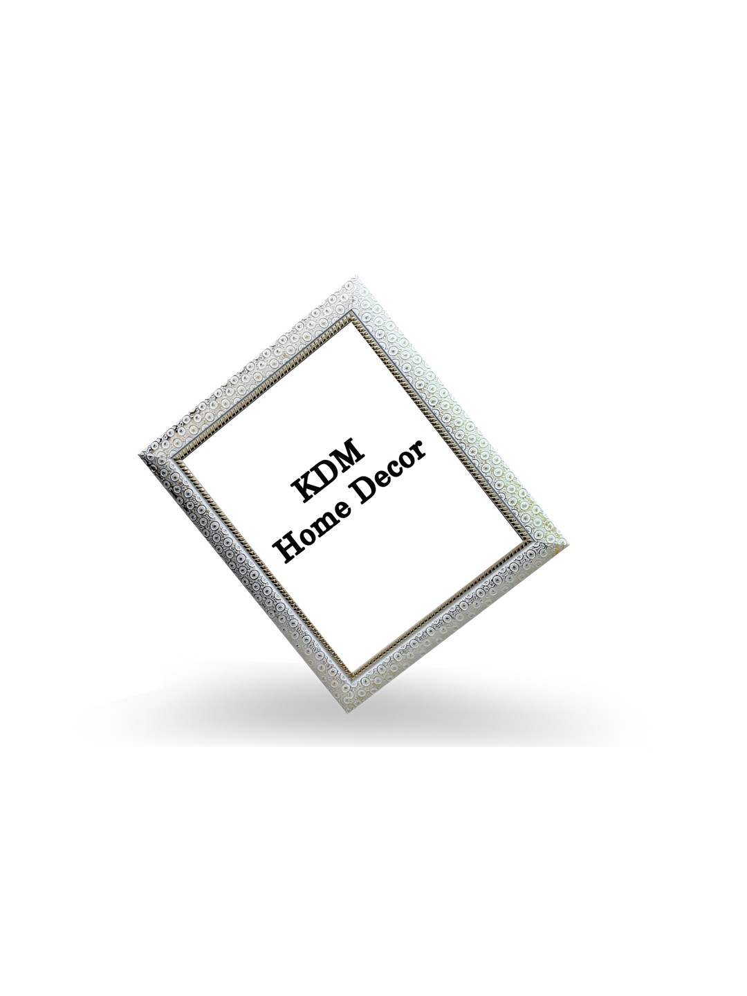 

KDM HOME DECOR Off White Wooden Table Photo Frame