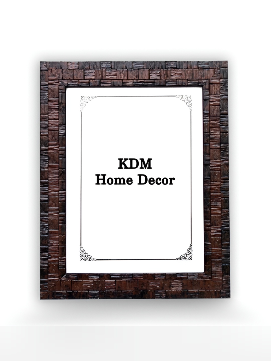 

KDM HOME DECOR Brown & Black Wooden Table Photo Frames