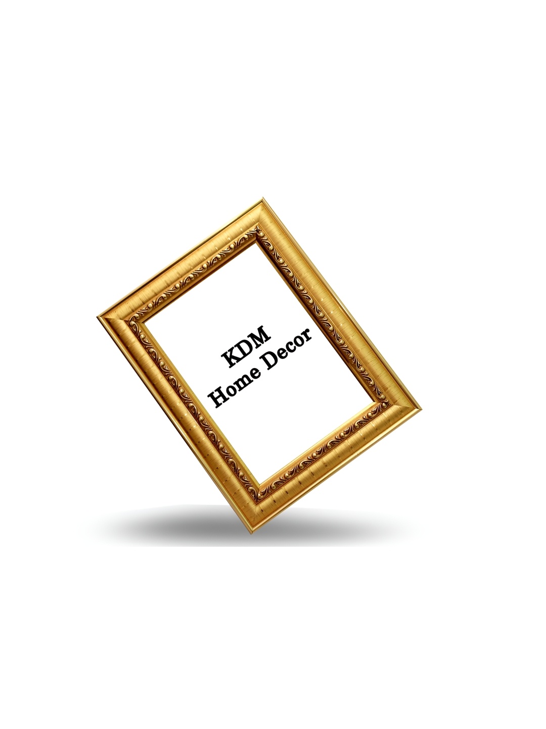 

KDM HOME DECOR Gold-Toned Wooden Table Photo Frame