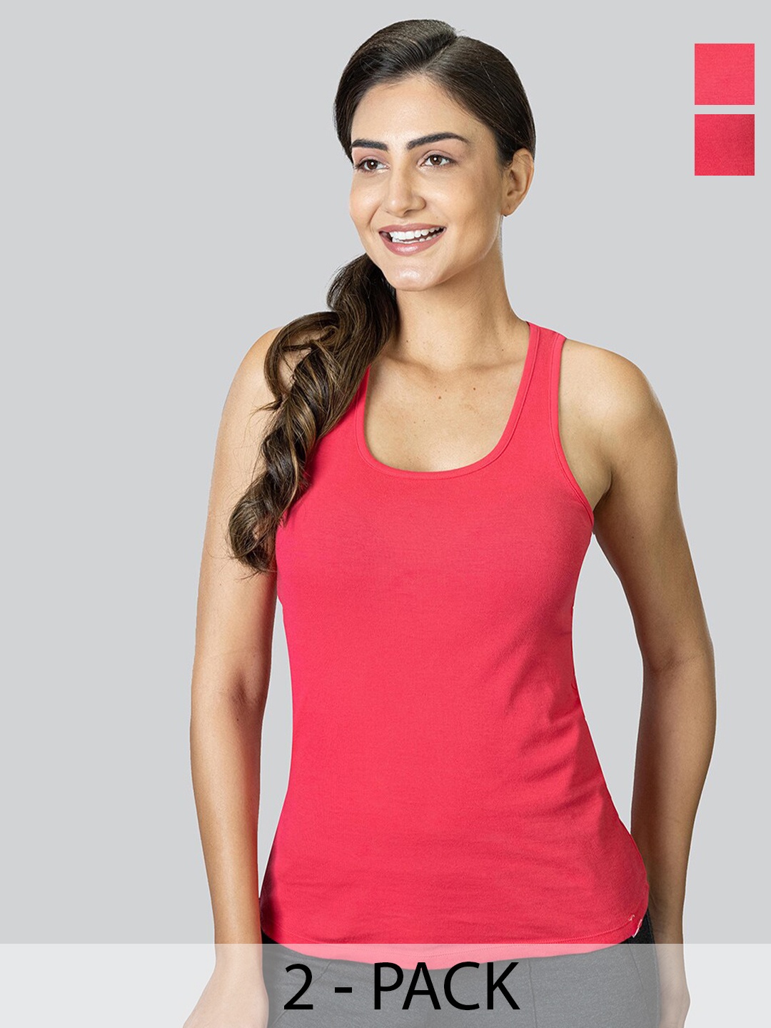 

LYRA Cotton Tank Top, Maroon