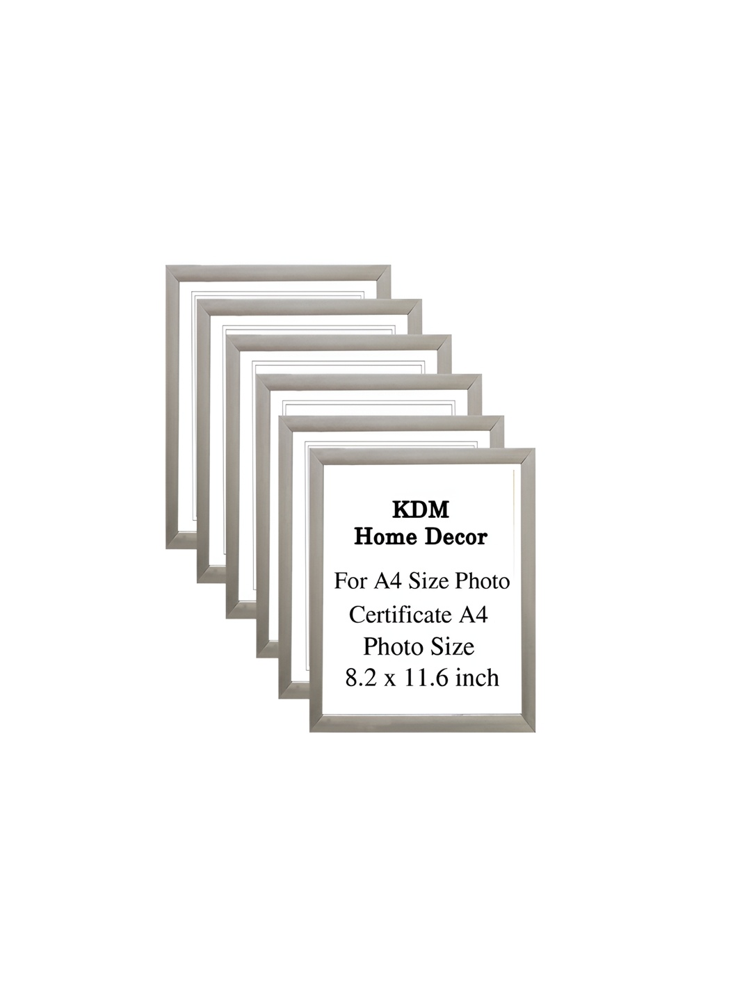 

KDM HOME DECOR Bronze-Toned 6 Pieces Wooden Wall Photo Frames