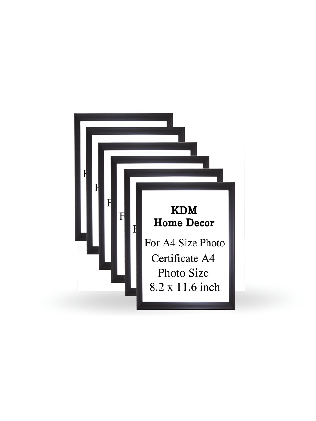 

KDM HOME DECOR Brown 6 Pieces Wooden Table Photo Frames