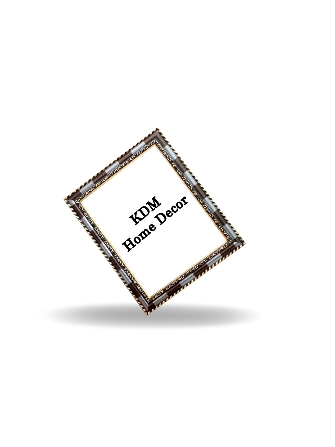 

KDM HOME DECOR Beige & Grey Wooden Table Photo Frames