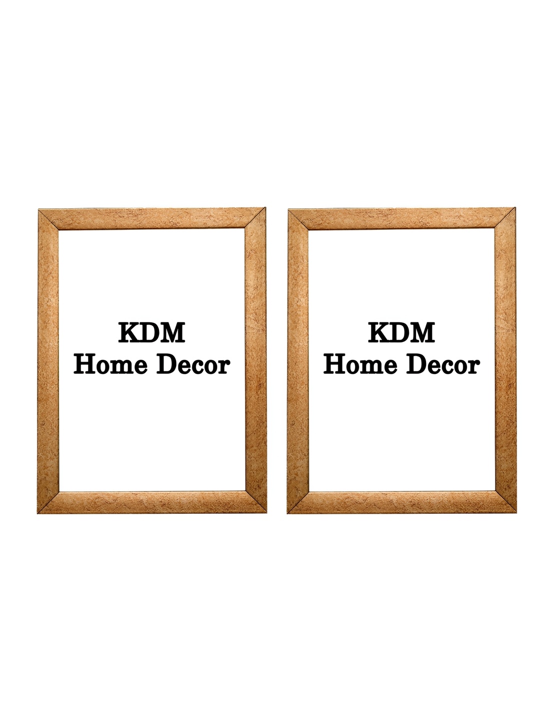 

KDM HOME DECOR Beige 2 Pieces Wooden Table Photo Frames