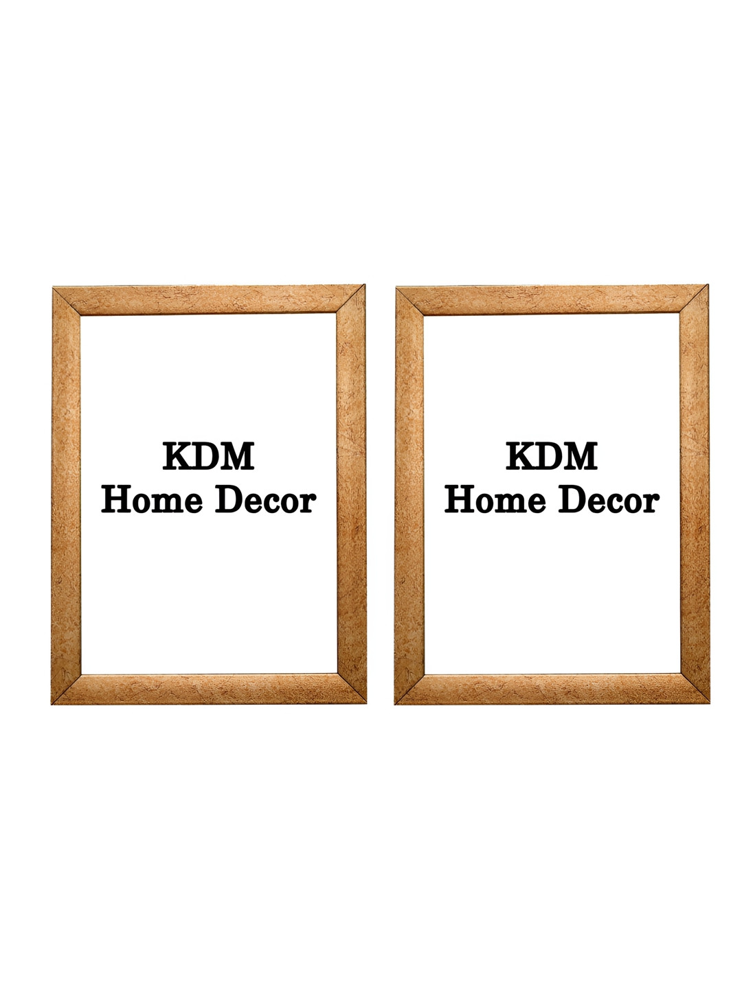 

KDM HOME DECOR Brown & Transparent 2 Pieces Wooden Wall Photo Frames