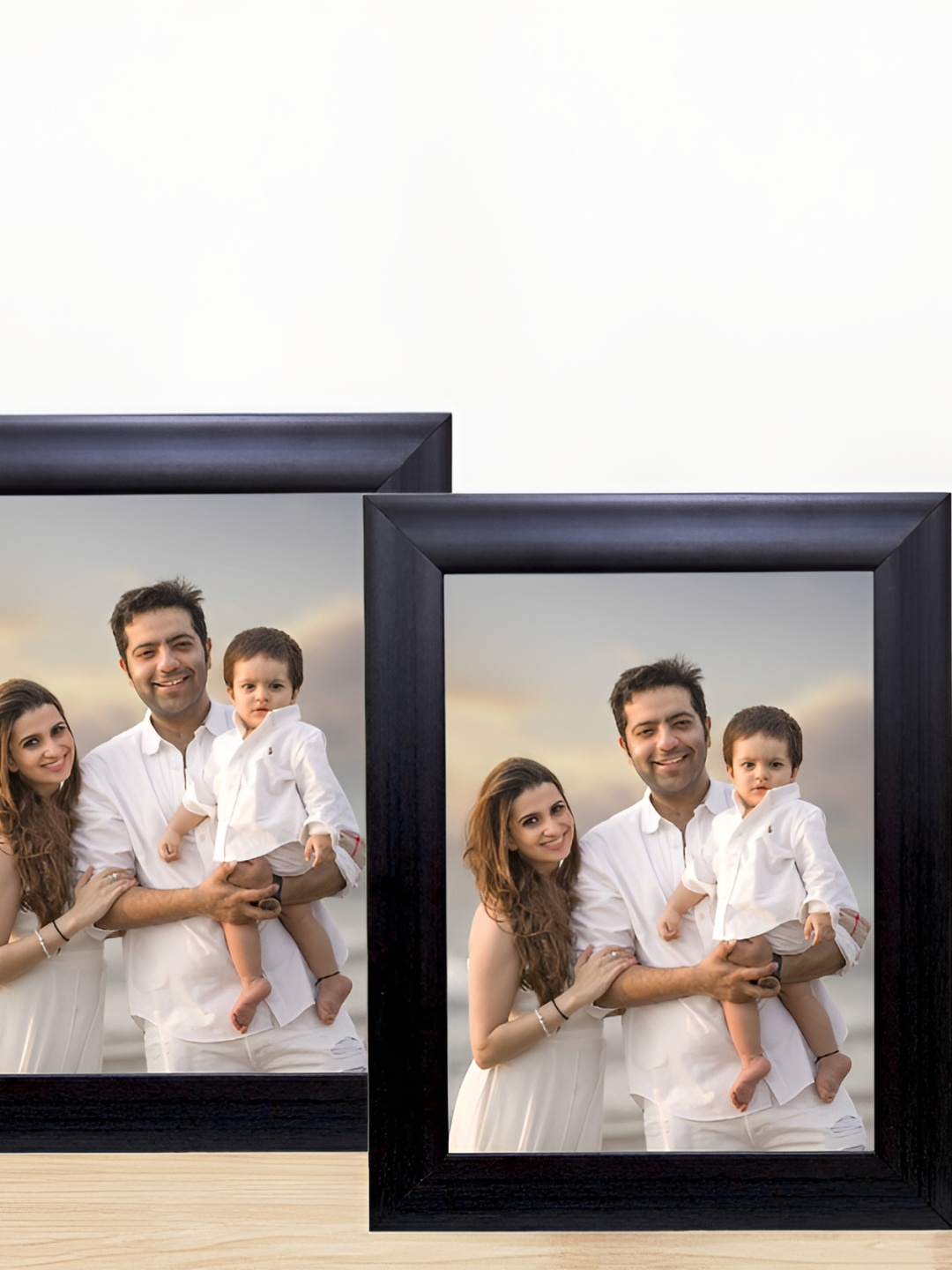 

KDM HOME DECOR Black 2 Pieces Wooden Table Photo Frames