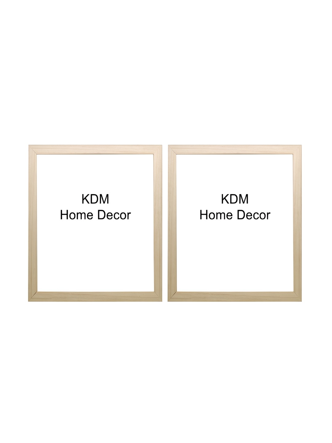 

KDM HOME DECOR Yellow 2 Pieces Wooden Table Photo Frames