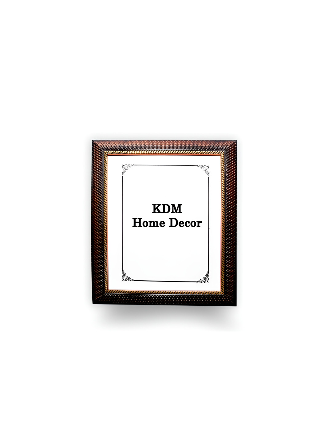 

KDM HOME DECOR Bronze-Toned & Black Wooden Table Photo Frames