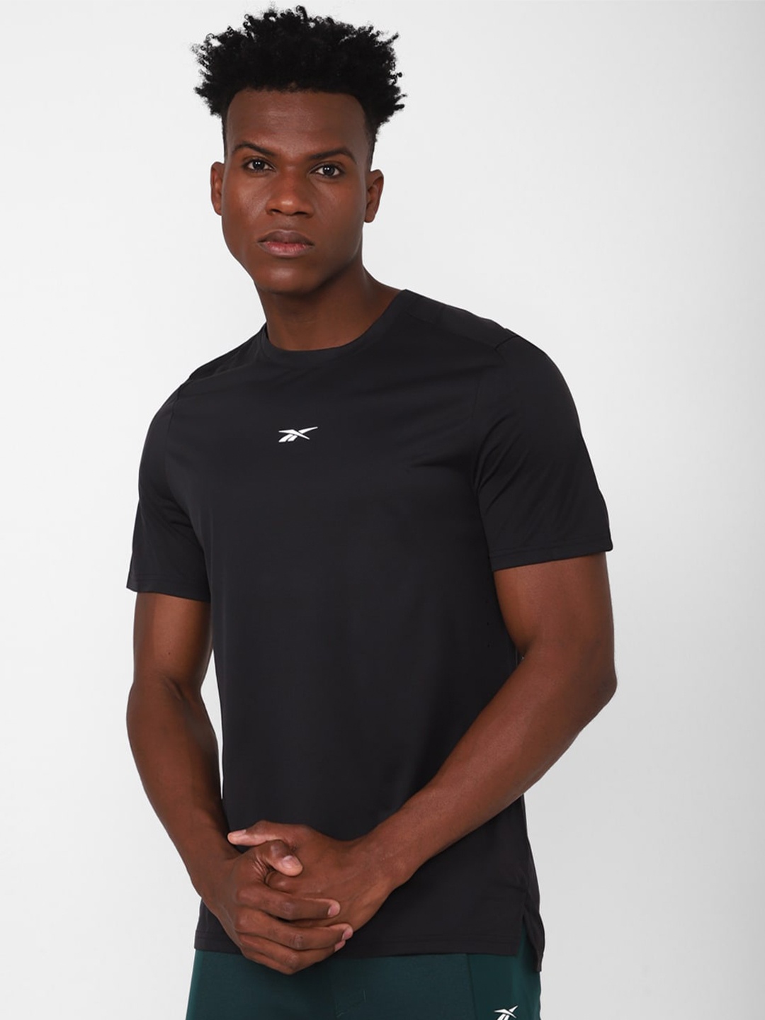 

Reebok UBF Movesoft SS Round Neck T-Shirt, Black
