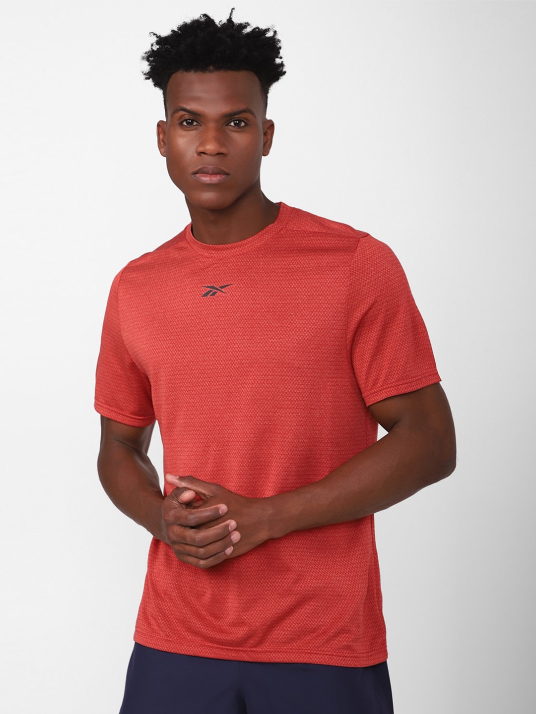 

Reebok Workout Ready Round Neck T-Shirt, Red