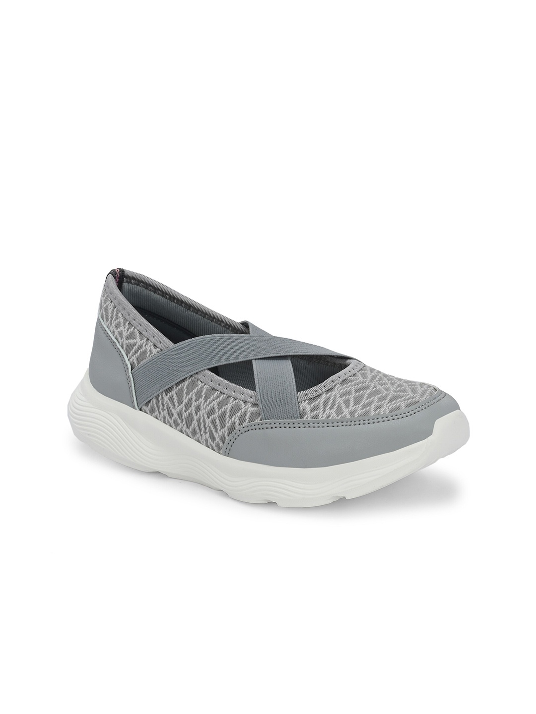 

HRX by Hrithik Roshan Women Grey Textured Flyknit Walking Shoes