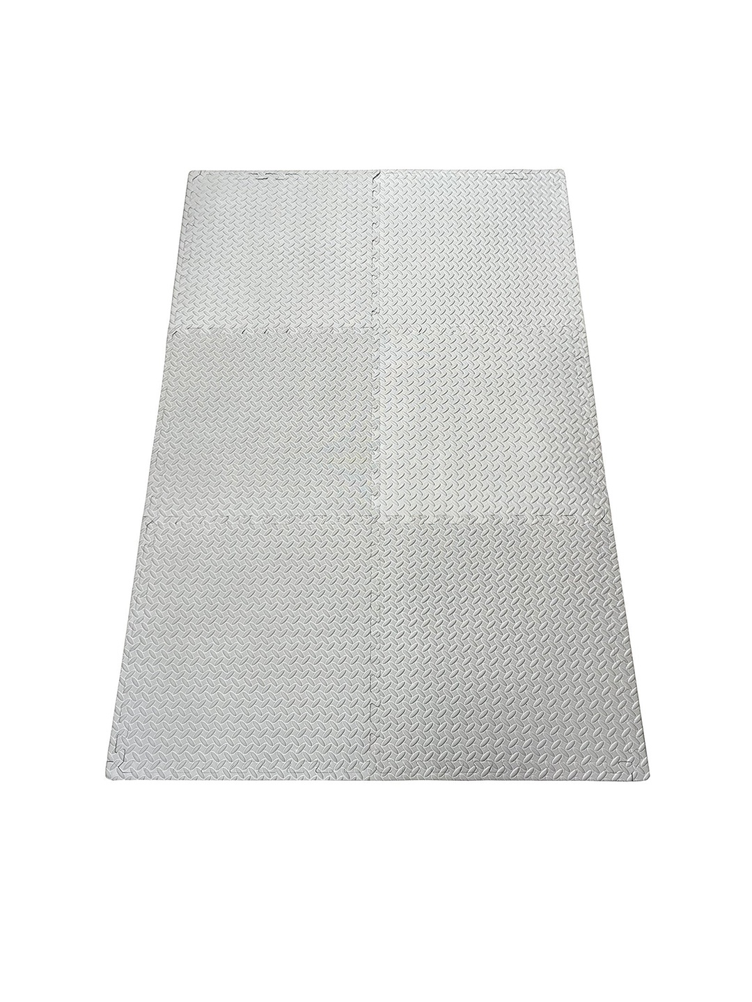 

KOBO Grey Interlocking Anti Skid Yoga Tiled Mat