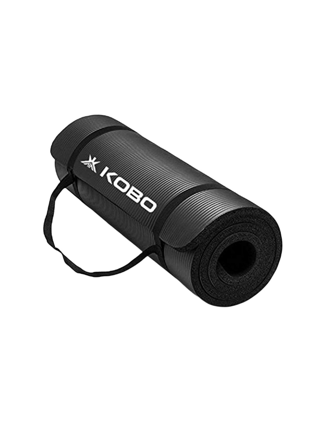 

KOBO Black Textured Anti Skid Waterproof Yoga Mat