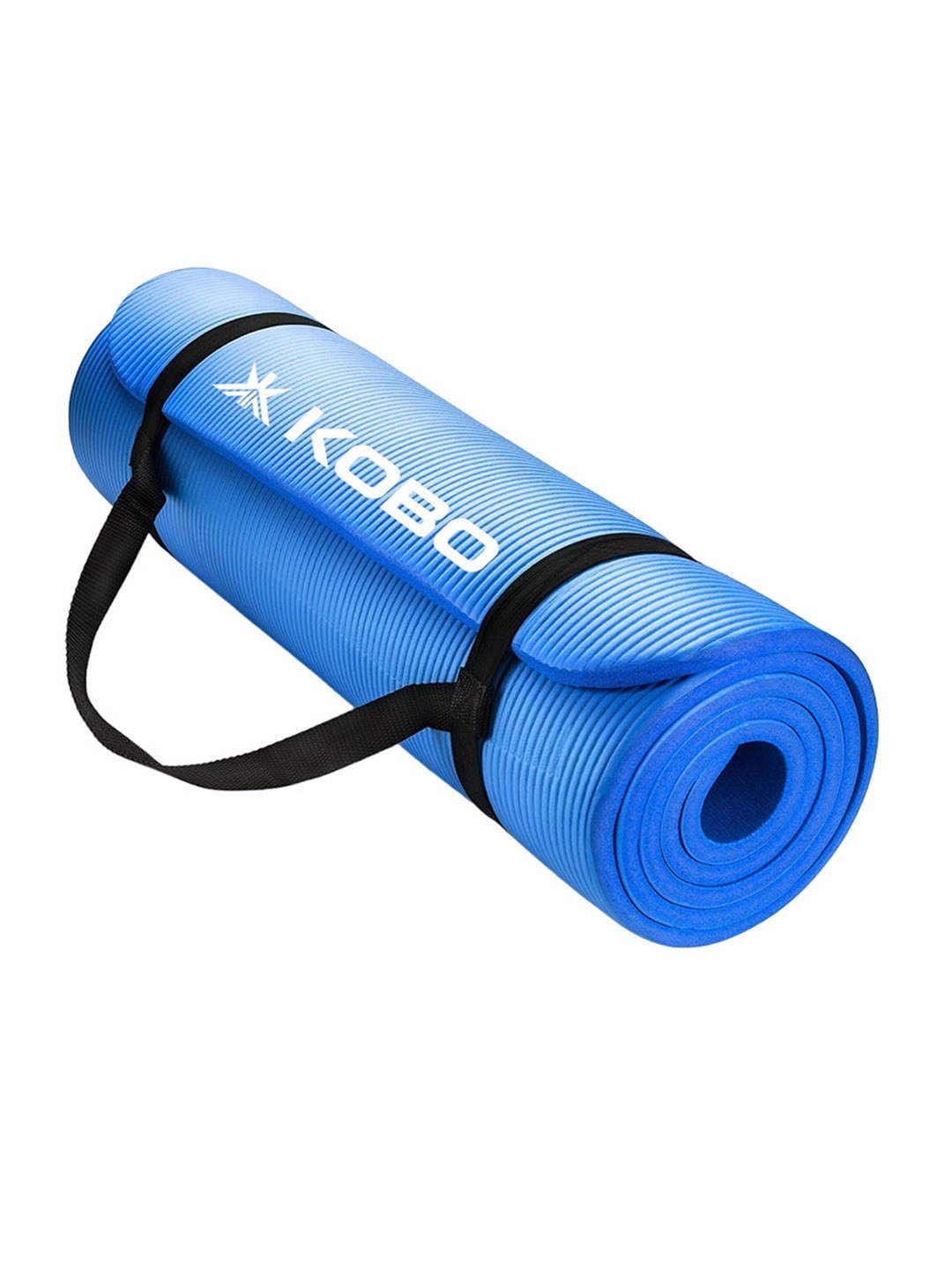 

KOBO Blue Textured Anti Skid Waterproof Yoga Mat