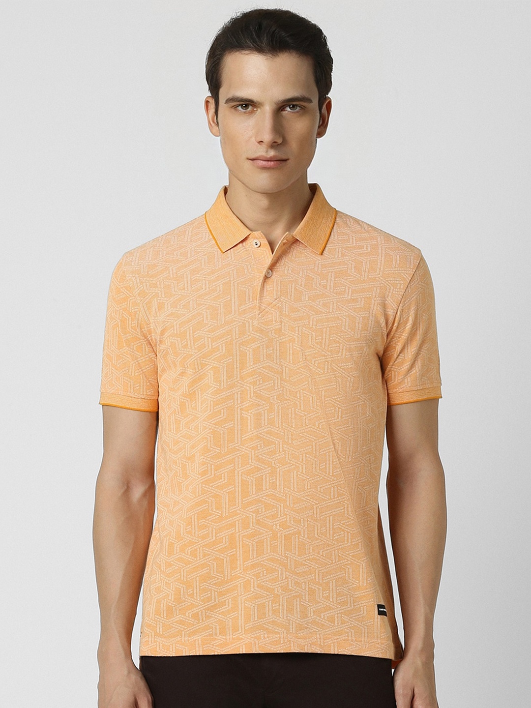 

Van Heusen Sport Men Floral Polo Collar T-shirt, Orange