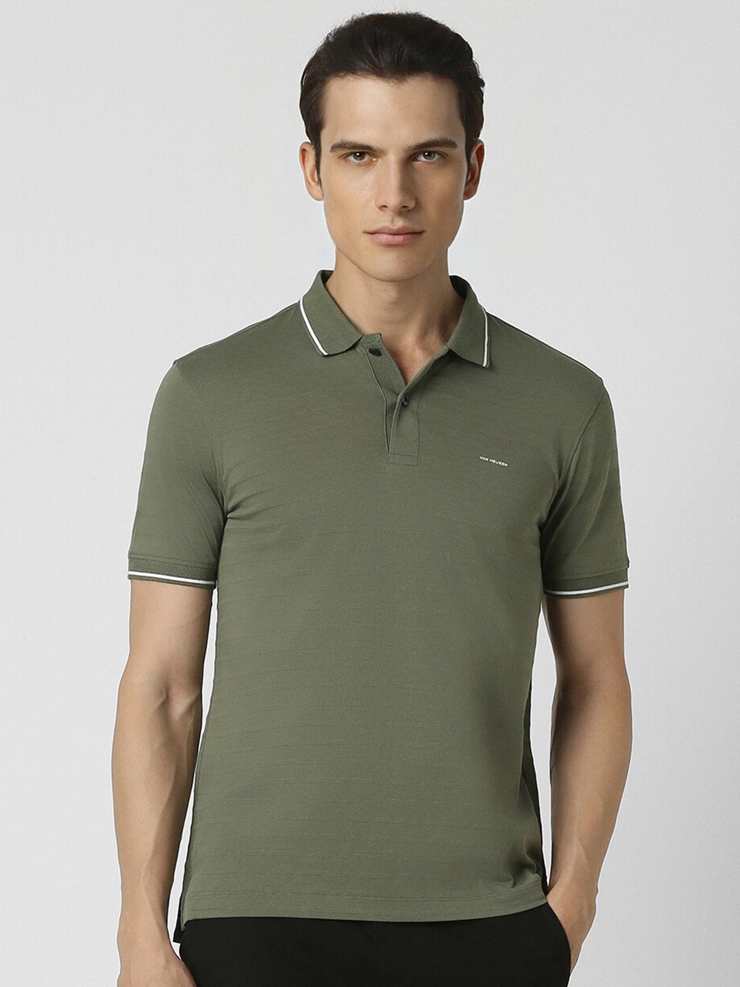 

Van Heusen Sport Men Polo Collar T-shirt, Green