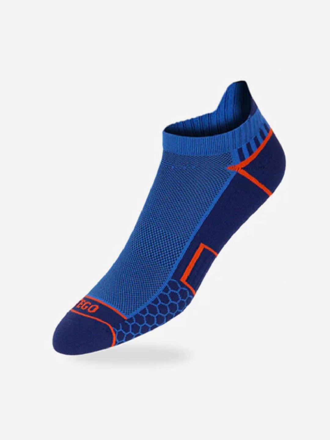 

TEGO Patterned Ultralight Ankle Length Socks, Blue