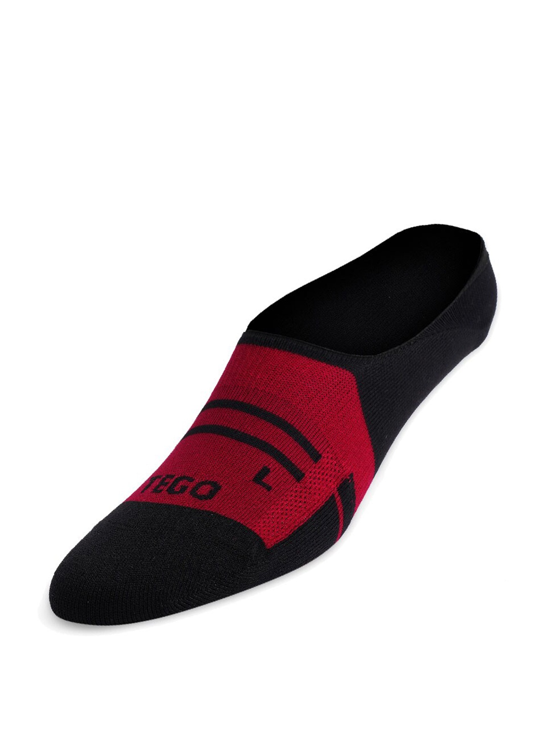 

TEGO Patterned Ultra Light Shoe Liner Socks, Red