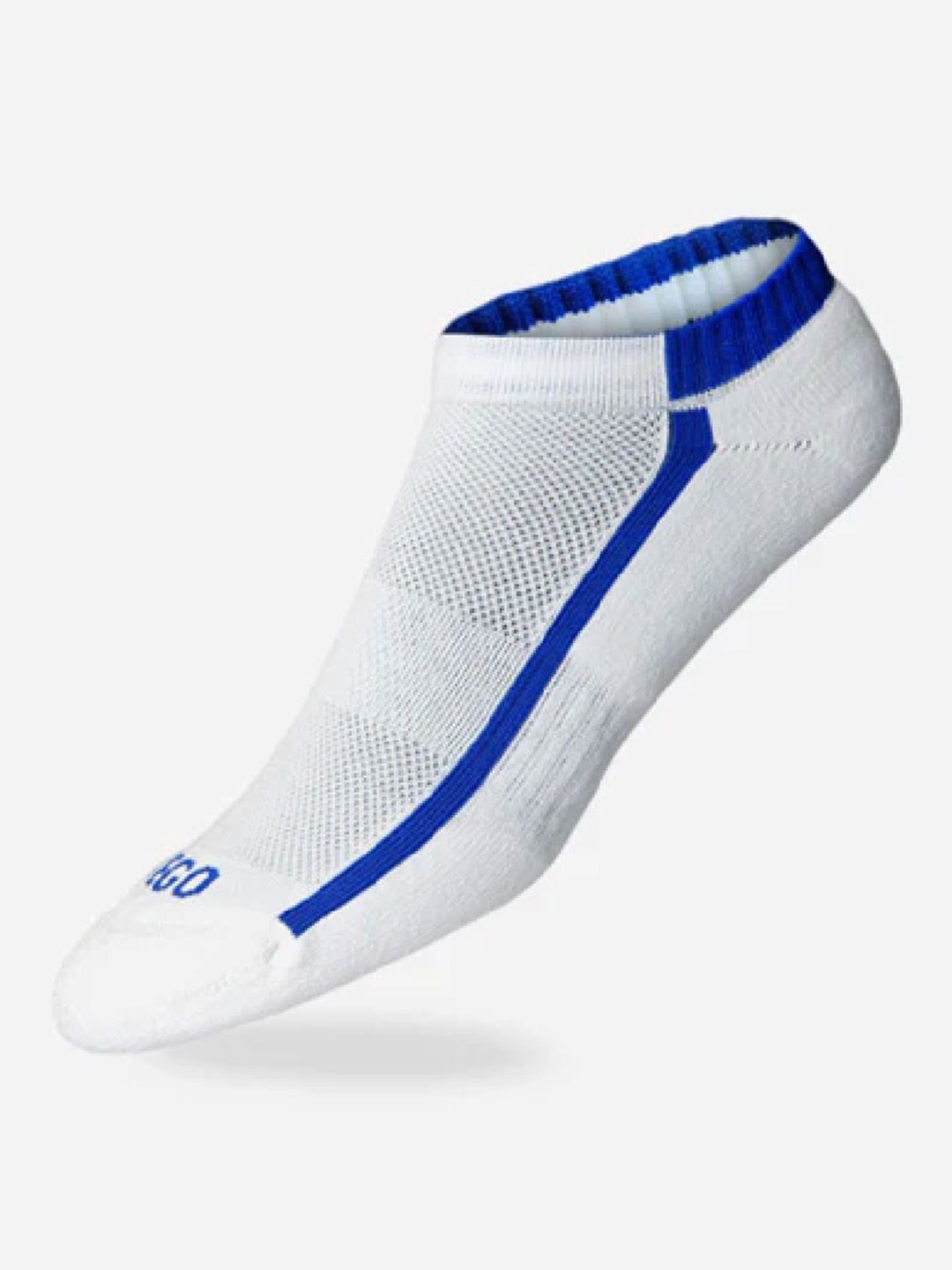 

TEGO Unisex Patterned Anti Microbial Cotton Ankle Length Socks, White