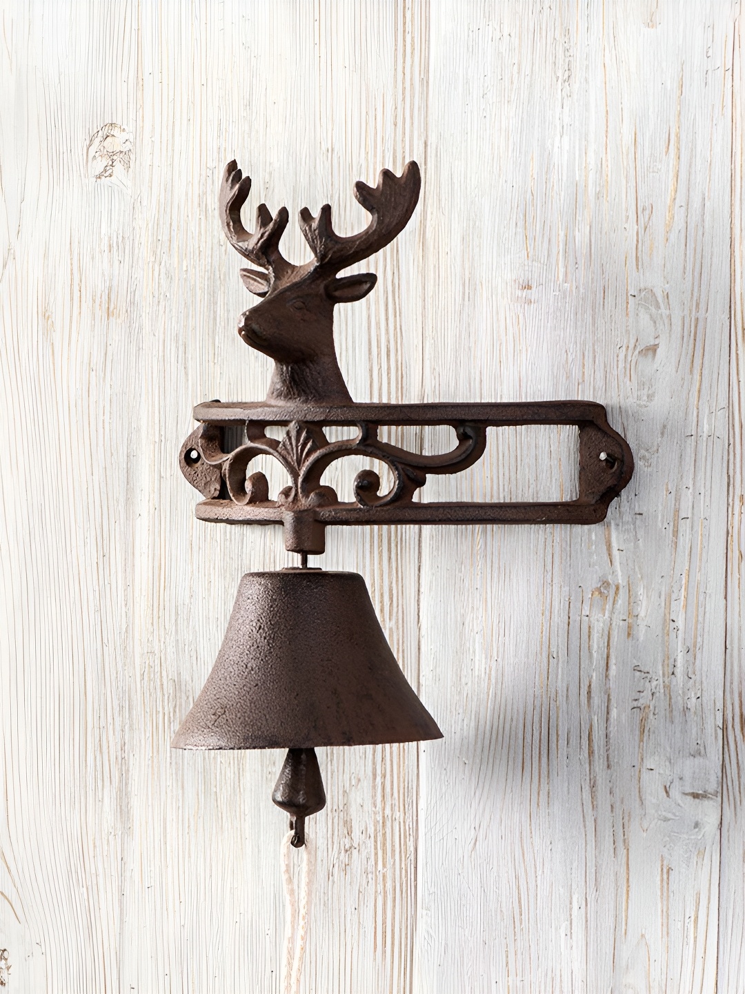 

THEDECORKART Brown Iron Wall Mounted Bell