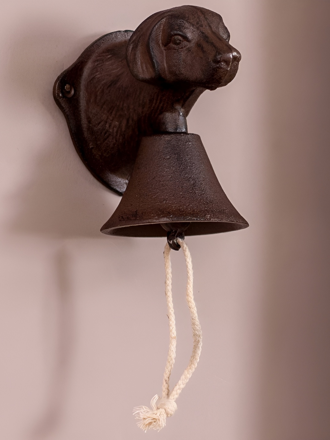 

THEDECORKART Brown Rainforest Iron Wall Mounted Bell