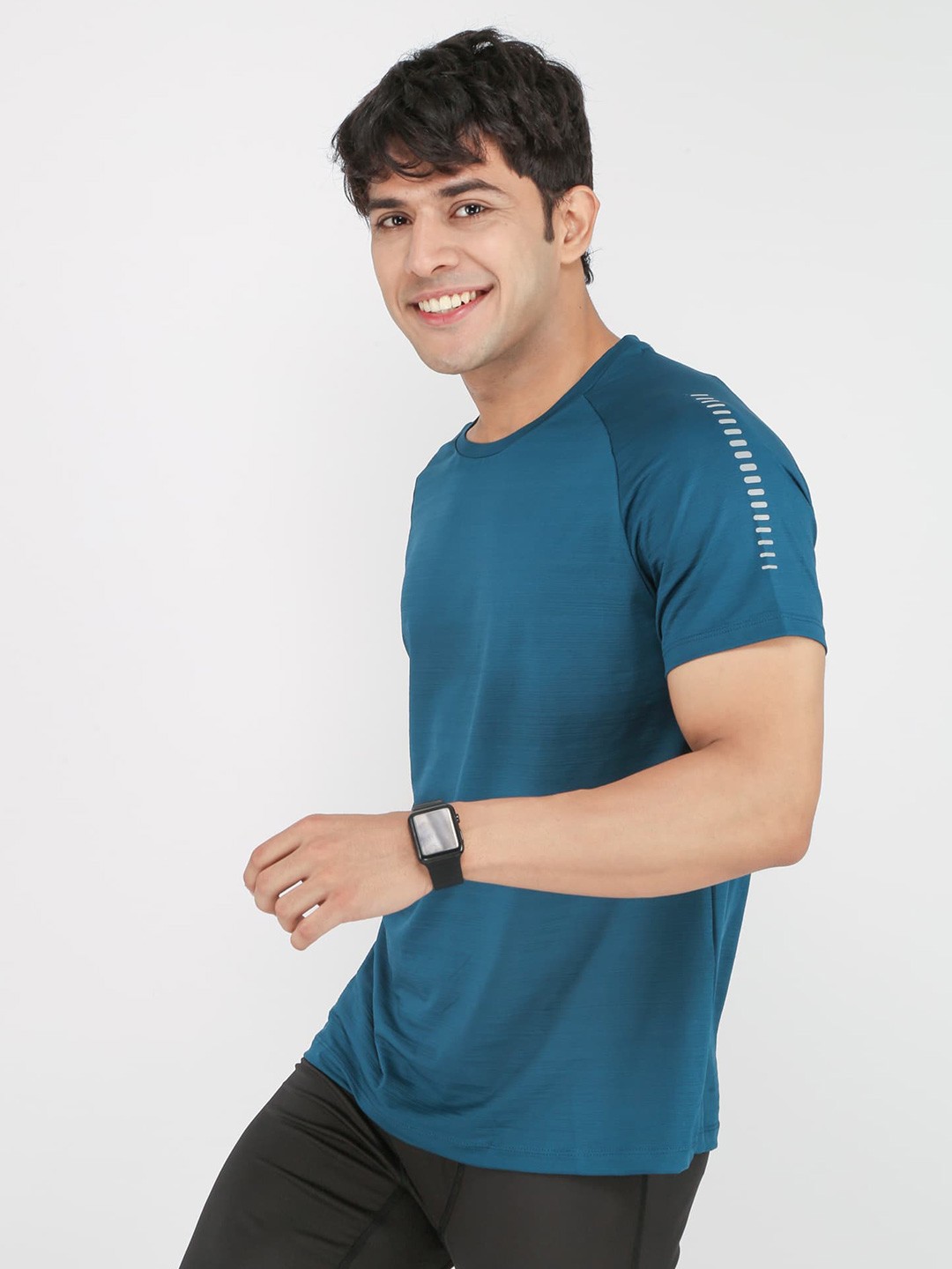 

DIDA Men V-Neck Dri-FIT Pockets T-shirt, Sea green