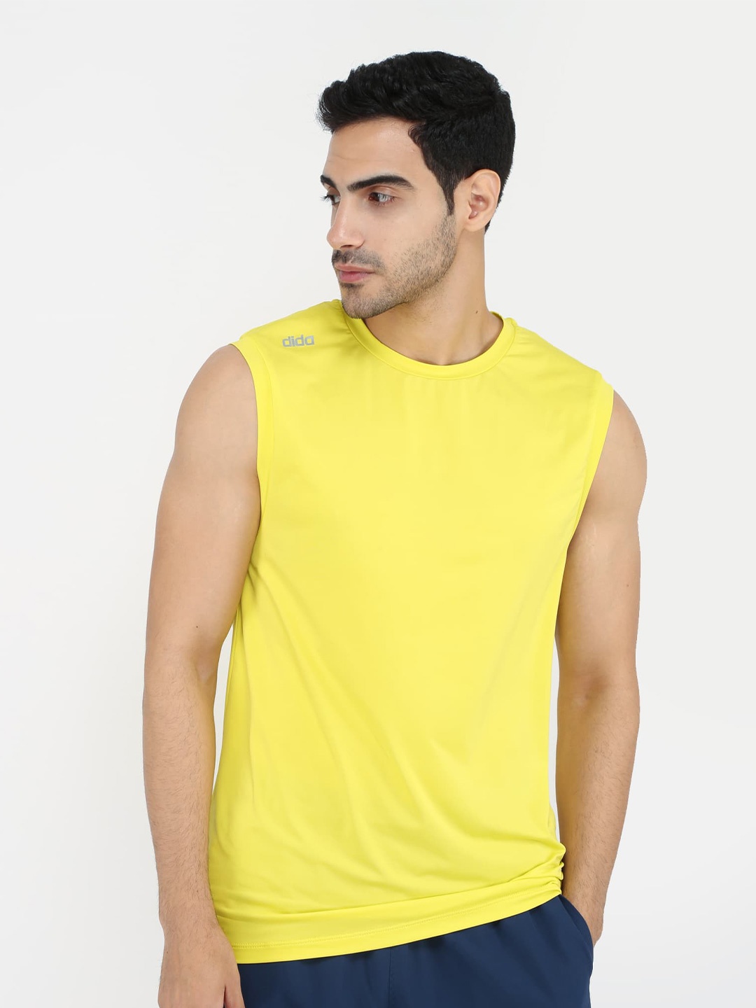 

DIDA Men Dri-FIT Pockets T-shirt, Yellow