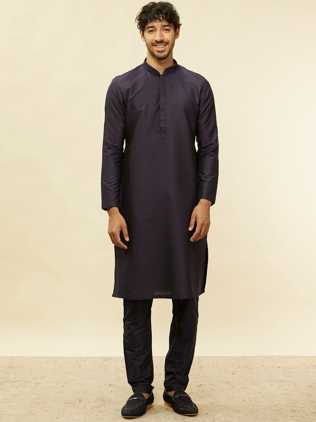 

Twamev Regular Kurta with Pyjama, Blue